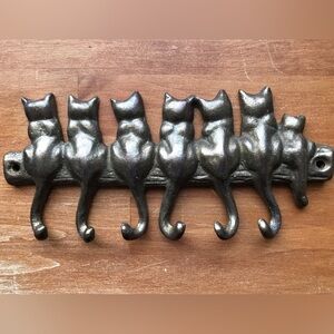 Brass Cat Key Hooks